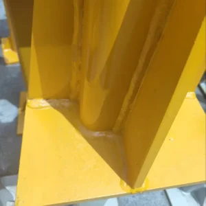 Customized Construction Machinery Parts Welded Steel Mounting Pedestal Spare Parts