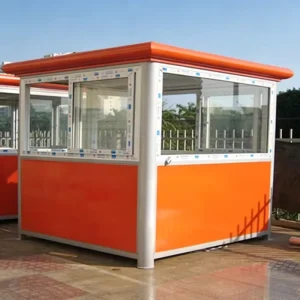 Customized Container Automatic Welding Prefab Container Mini House Sentry Box Security Kiosk for Shopping Guard Post Rest Room