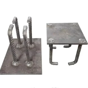 Customized Cut Embed Plate Steel Sheet with Holes, Embedded Parts Steel Plate Welding, Punching and Cutting Services