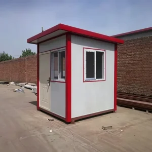 Customized Design Guard House Sandwich Panel Light Steel Structure Waterproof Durable Security Room with Long Lifespan