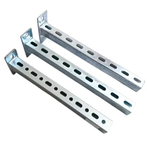 Customized Electro-galvanized 41*41 Metal Steel Heavy Duty Wall Mounted Cantilever Brackets