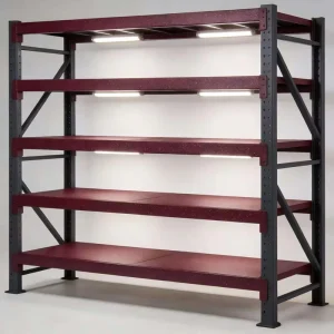 Customized Factory Storage Shelving Units Metal Adjustable Heavy Duty Steel Warehouse Rack Stacking Racks Shelves Powder Coated