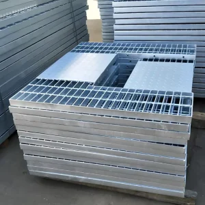 Customized Galvanized Carbon Steel Grating Walkway Platform Composite Steel Floor Deck Durable Drainage Bar Compound Steel