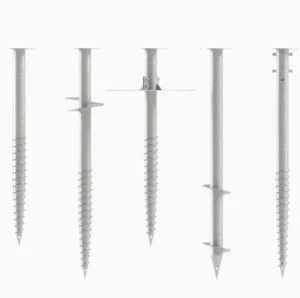 Customized Galvanized Steel Ground Screw Piles for Solar Mounting System Earth Ground Screw Anchor