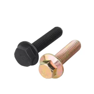 Customized Grade 12.9 8.8 Carbon Steel Flat Head Flange Bolts with Zinc Finish for General Industry Fasteners