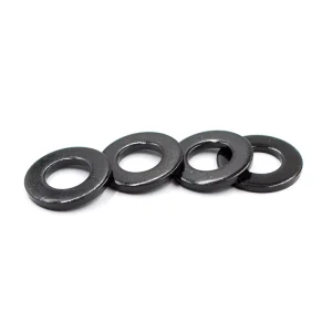 Customized Grade 4.8 6.8 Carbon Steel Black Oxide Washer M1.6 M2 M2.5 M3 M3.5 M4 M5 M6 M8 M10 M12 Flat Plain Washers