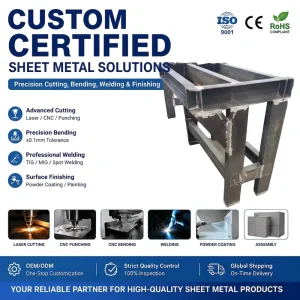 Customized Heavy-Duty Metal Fabrication Welding Frame Carbon Steel Stainless Steel Sheet Powder Coated Jiangxi China ISO9001