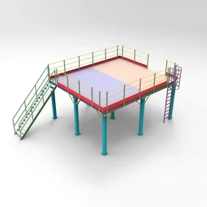 Customized Heavy Duty Steel Powder Coated Corrosion Protected Attic Floor Warehouse Multi level Mezzanine Racking