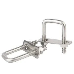 Customized High Quality Factory Price U Bolt Fastener SS304 SS316 Stainless Steel Titanium Aluminium U Bolt M6 M8 M10 M14 M16