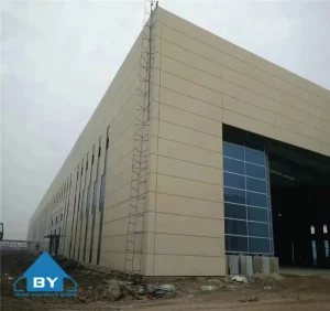 Customized High Strength Anti Corrosion Durable Bolted Connection Steel Structure Warehouse for CNC Machining Equipment