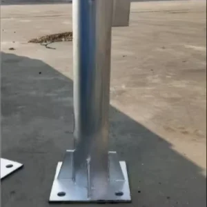Customized Hot Dip Galvanized Circular Steel Pipe Protective Column