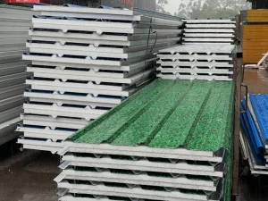 Customized Insulation Roof Sheet Color Steel with Stiffening Corrugations Selectable Core Materials for Projects
