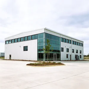 Customized Large Span Prefabricated Steel Structure Modern Design Style Warehouse Workshop