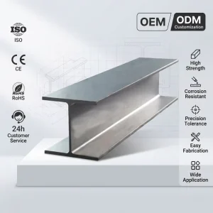 Customized Length Hot Rolled Structural Steel H Beam I Beam Q235B Construction Use Factory Direct Carbon Steel Profiles