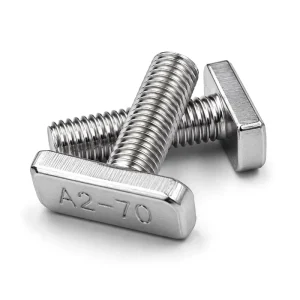 Customized Length Stainless Steel and Aluminium Plain Solar Panel Rail T Slot Bolt Nut Washer Kit