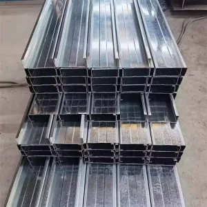 Customized Length and Thickness Pre Galvanized Steel Framing Truss Component Metal Structure Part Galvanized Steel C Channel