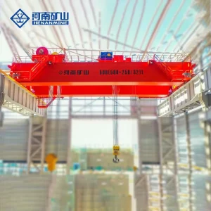 Customized Lifting Capacity Q235B/Q355E Steel Made Henan Mine Double Beam Bridge Crane