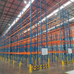 Customized Logistics Storage Warehouse Heavy Duty Adjustable Selective Steel Blue Frame Corrosion Protection Powder Coated