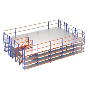 Customized Metal Mezzanine Rack, Steel Warehouse Multi-Tier Rack System