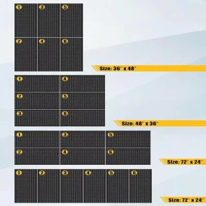 Customized Metal Pegboard Factory Source OEM ODM Steel Wall Organizer System for Tools Display Rack Manufacturer