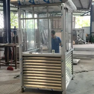 Customized Mini Steel Container Booth for Shopping Malls Streets Innovative Automatic Welding Process Contemporary Design