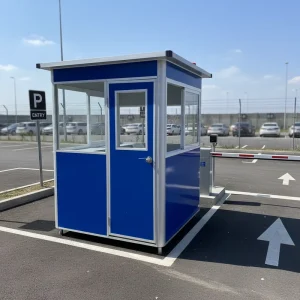 Customized Mobile Government Projects Security Flexible Removable Security Guard Booth Sentry Kiosk