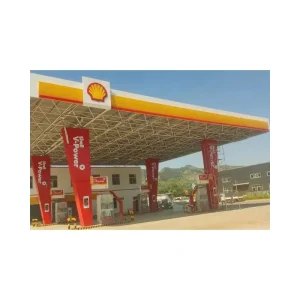 Customized Modern Steel Structure Bolt Ball Space Frame Canopy for Gas Station Petrol Station Roof