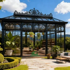 Customized Modern Traditional Metal Steel Gazebo Hot-Dip Galvanized Eco-Friendly Home & Backyard Wedding Easily Assembled