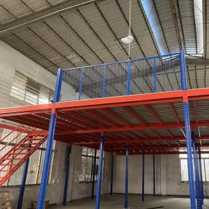 Customized Multi layer Heavy Duty Adjustable Steel Mezzanine Storage Platform with Powder Coated Finish for Bulk Loft Shelves