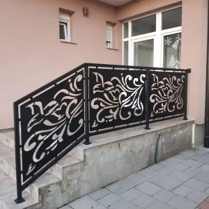 Customized Outdoor Decorative Aluminum Screens Exterior Steel Laser Cut Metal Screen Balcony Laser Cutting Railing