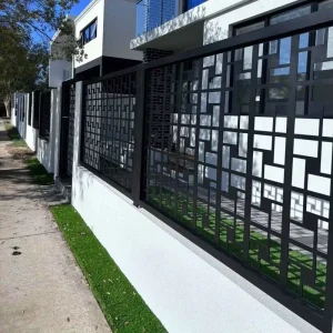 Customized Outdoor Decorative Aluminum Screens Exterior Steel Laser Cut Metal Screen Balcony Laser Cutting Railing
