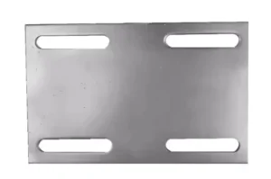Customized Q235 45# steel embedded plate end plate laser cut perforated cold galvanized steel foundation base plate