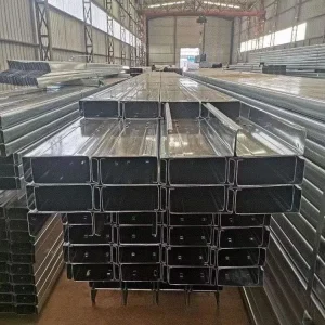 Customized Reliable Quality Anti-Corrosion Zinc Coated C-Shaped Steel Purlin Channel Steel for Warehouse & Villa Building Frames