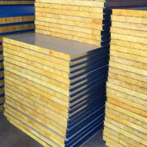 Customized SF Fibreglass Sandwich Panels Insulated Corrugated Metal Aluminum Wall Panel Cold Room Glass Panel
