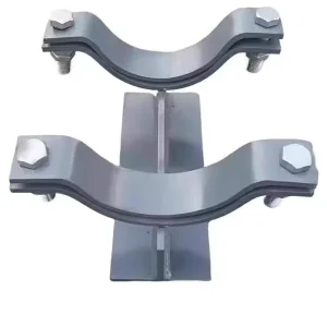 Customized Single Bolt Galvanized Carbon Steel Pipe Clamp With Bolts And Nuts 60mm ID Factory Direct Support OEM