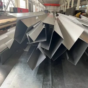 Customized Size Thickness JIS Standard Stainless Steel Gutter Customized Surface Treatment for Wall High Rise Building