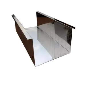 Customized Stainless Steel 304 U Shaped Groove Rain Gutter for Roofing Decoration High Tenacity Factory Stock Bent Processed