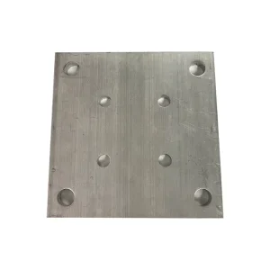 Customized Steel Base Plate for Fence Square Post Floor Flanges Powder Coated Outdoor Use