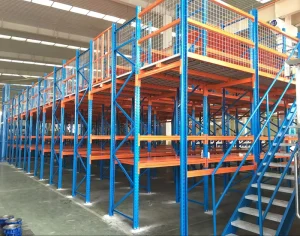 Customized Warehouse Storage Racking Multi-level Mezzanine Floor System Steel Mezzanine