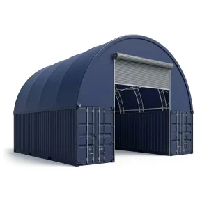 Customized Wind Rated Fireproof Portable Durable Arch Container Shelter for Industrial Workshop Storage