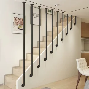 Customized Wrought Stairs Railings Stainless Steel Aluminum Modern Stair Railing for Staircase