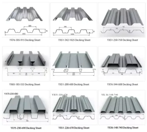 Customized YX51 76 Profiled Steel Floor Decking Galvanized Metal Deck for Warehouse Floor Slab
