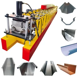Customized portable rain gutter machine for roofing contractor valley though machine seamless eavestrough machine for sale