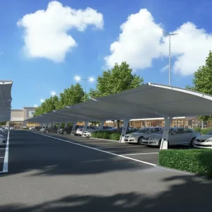 Customized prefabricated high-strength environmentally friendly steel structure carports and canopies construction