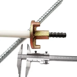 D16 Galvanized Formwork Tie Rod Custom Length High Tensile Steel Washer Plate Wing Nut for Concrete Wall Construction