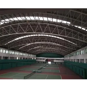 DAC Customized Galvanized Light Steel Structure ISO9001 Certified Prefabricated Hall Roof Trusses Curved Beam Building Custom