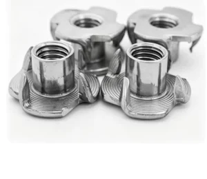 DIN 1624 Four Prong Tee Nuts M3-M12 Carbon Steel Zinc Plated 4 Claw T Nuts for Woodworking Furniture