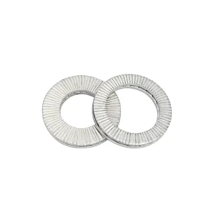 DIN 25201 M12 Double Serrated Safety Wedge Lock Washers 65Mn Steel Stainless Steel Washer