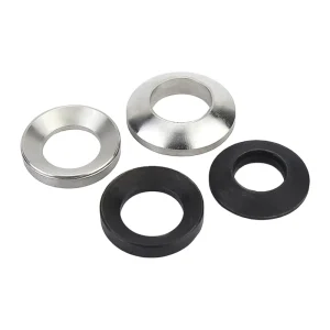 DIN 6319 GB T 849 Spherical and Conical Washer Set Black Oxide Carbon Steel Convex Concave Seat Washers for Tooling Fixtures