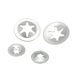 DIN 6798J Internal Tooth Lock Washers Stainless Steel SS304 Star Washers Serrated Anti Vibration Gasket Machinery Electric